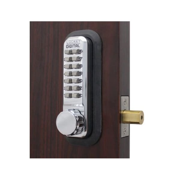 Mechanical Keyless Combination Deadbolt Lock Double Combination Bright Chrome